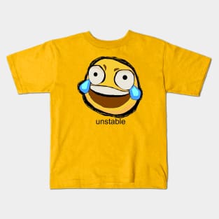 unstable emoji Kids T-Shirt